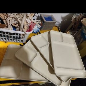 Vintage Tupperware meal trays